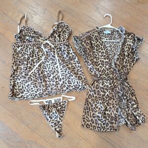 Leopard Print Lingerie‎  Set